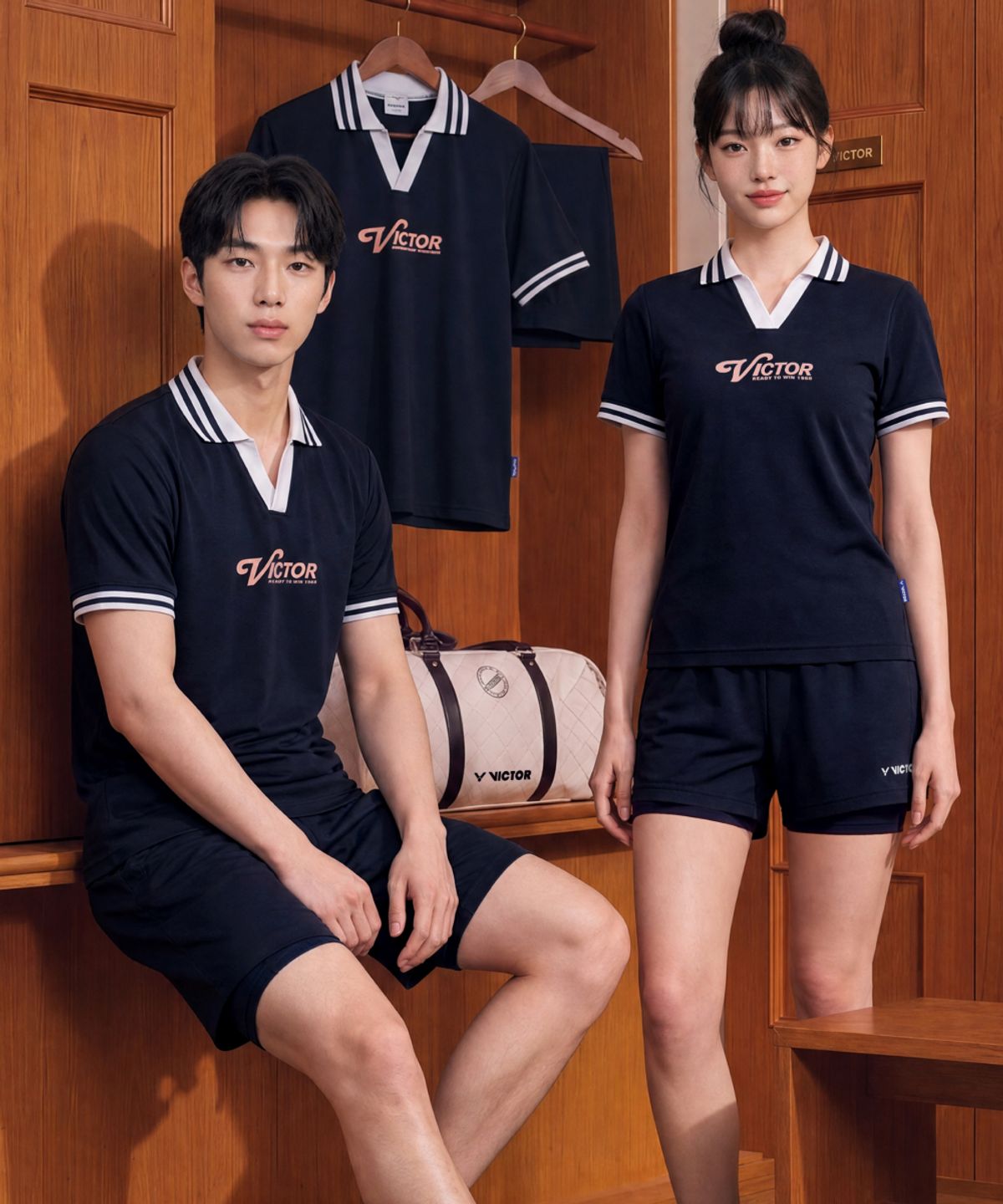 빅터(VICTOR) SAFE LEGGINGS 여성 투인원 반바지 (VTC6CPS001F)