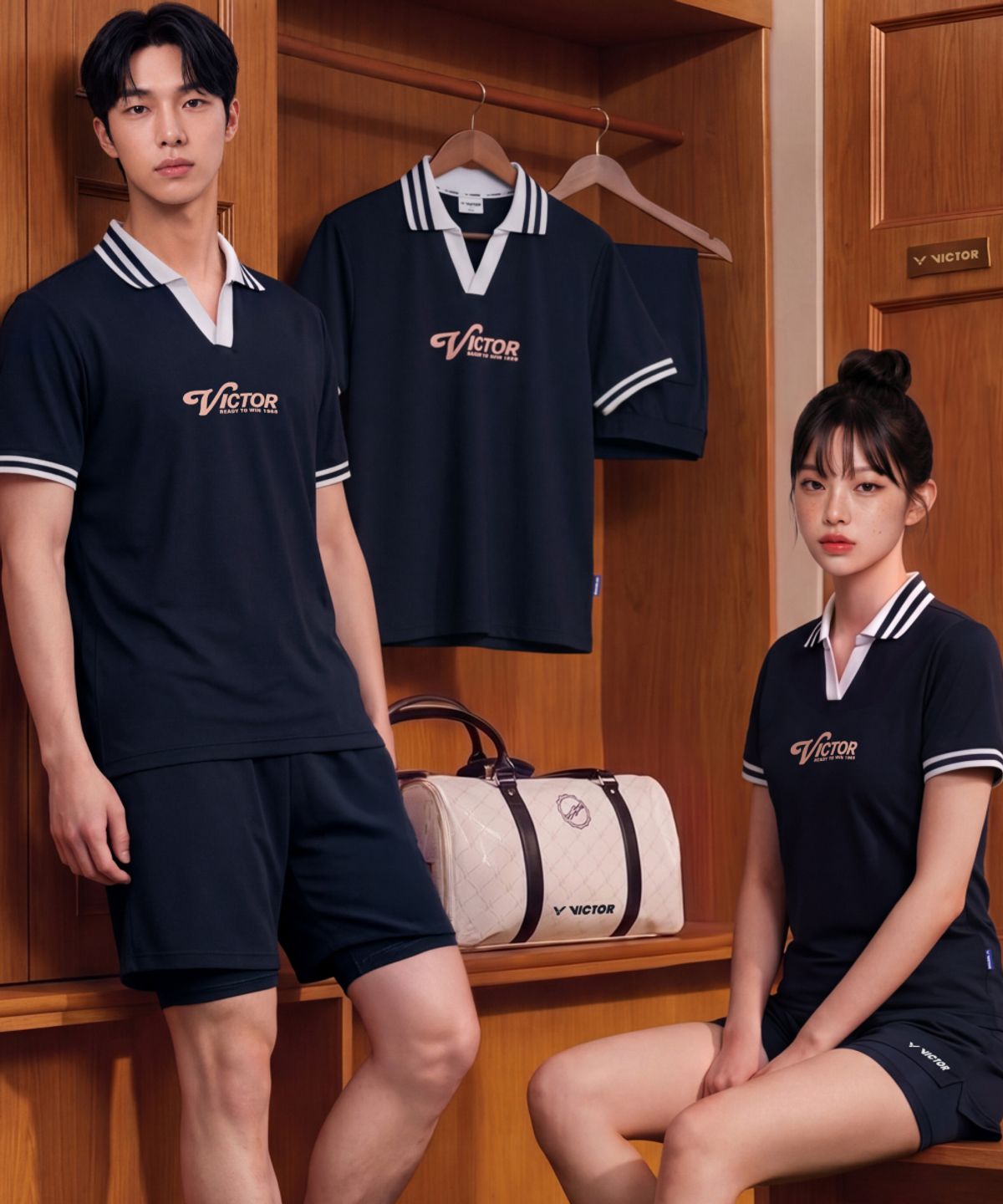 빅터(VICTOR) SAFE LEGGINGS 여성 투인원 반바지 (VTC6CPS001F)