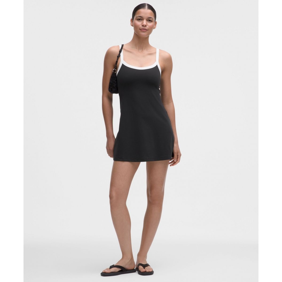 룰루레몬(LULULEMON) Align™ 리브드 트림 캐미 드레스  BLK WHT