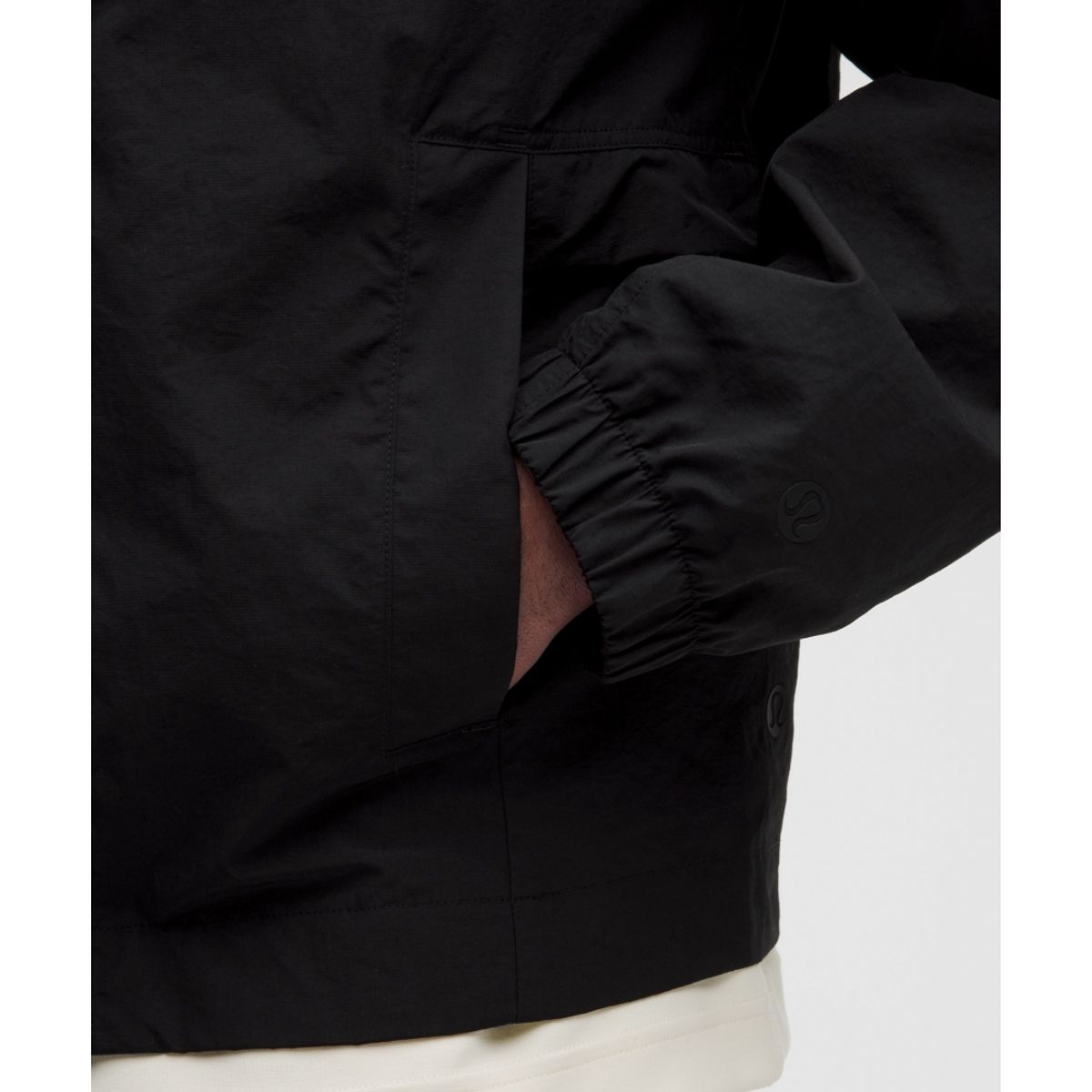 룰루레몬(LULULEMON) 코튼 블렌드 칼라드 재킷  BLK BLK