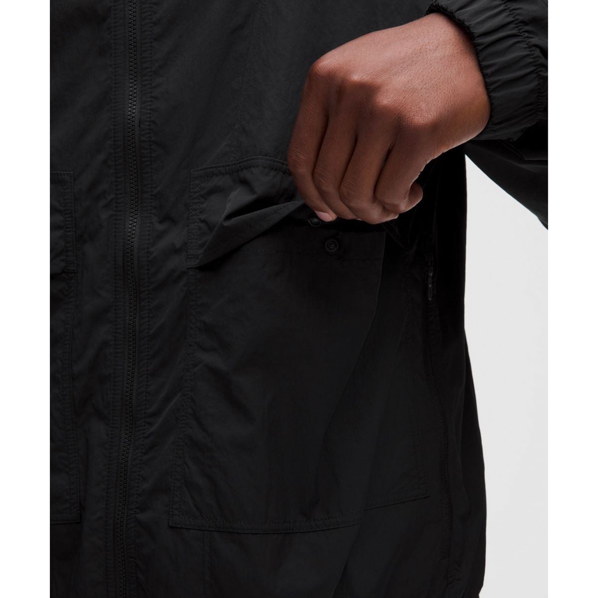 룰루레몬(LULULEMON) UV 프로텍티브 스태시 앤 대시 윈드브레이커  BLK