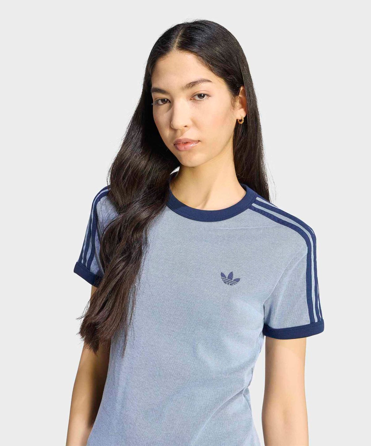 아디다스(ADIDAS) 3-스트라이프 헤더 캘리 티 - 블루 / KS6790