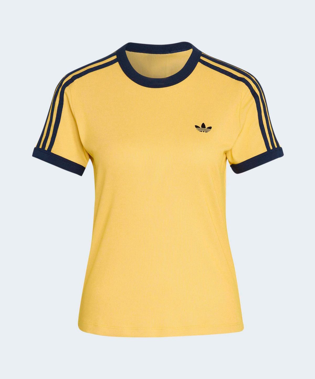 아디다스(ADIDAS) 3-스트라이프 헤더 캘리 티 - 웜바닐라:볼드골드 / KS9990