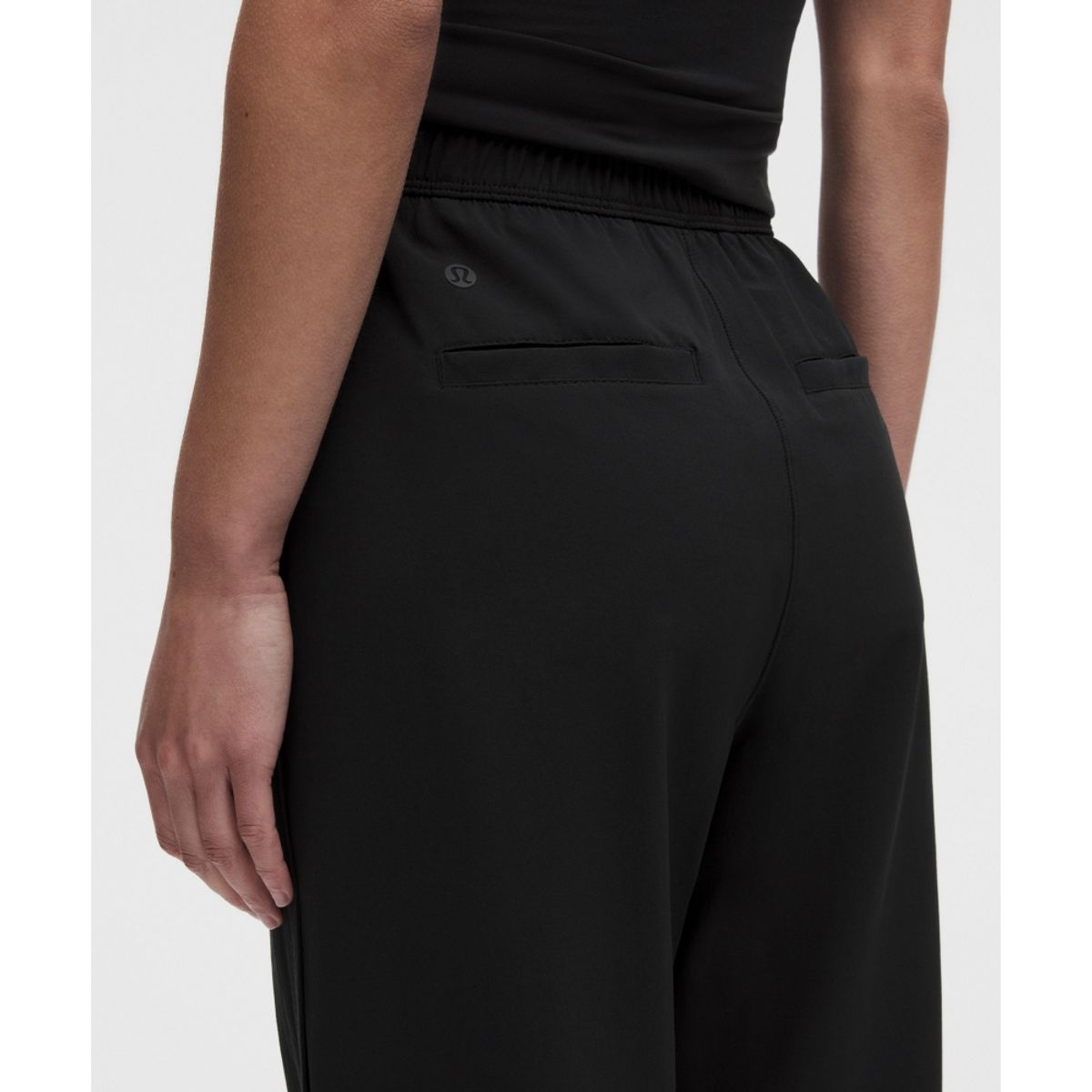 룰루레몬(LULULEMON) 스트레치 우븐 하이라이즈 와이드 레그 팬츠 *아시아 핏  BLK