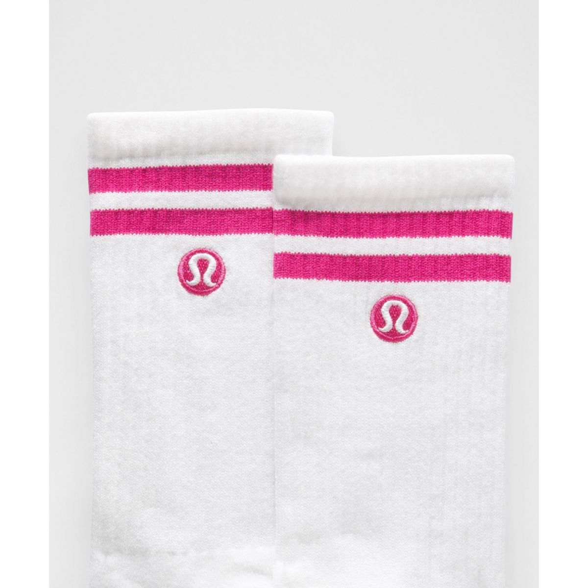 룰루레몬(LULULEMON) 유니섹스 데일리 에센셜 크루 삭스 *스트라이프  WHT PFRE