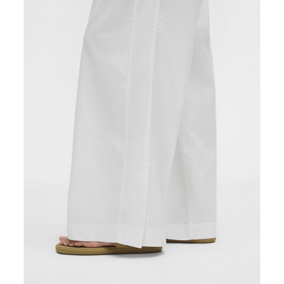 룰루레몬(LULULEMON) LuluLinen 하이라이즈 릴랙스 핏 팬츠 *레귤러  WHT