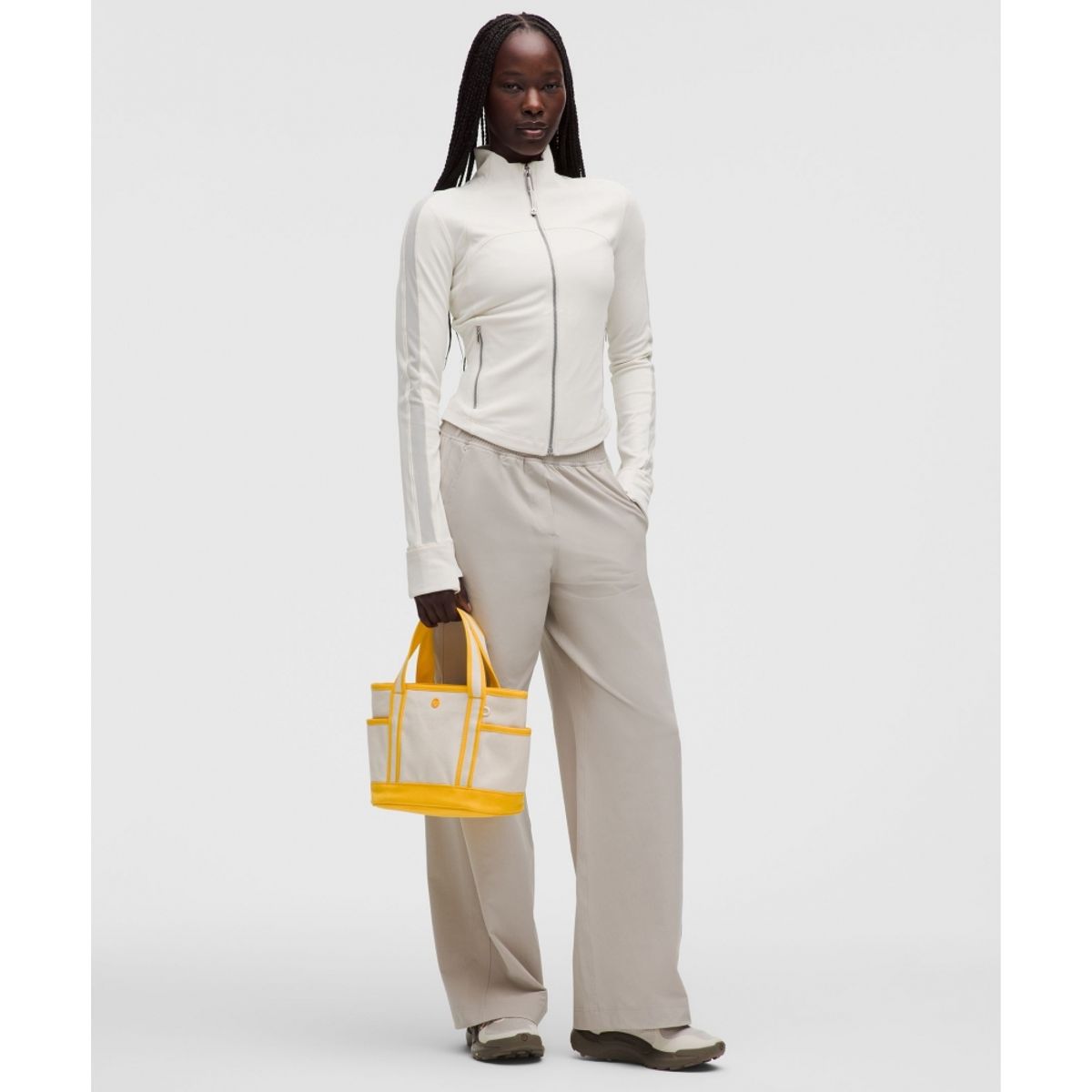 룰루레몬(LULULEMON) 데일리 멀티 포켓 스몰 집 탑 토트백 5L  NAT BTCU