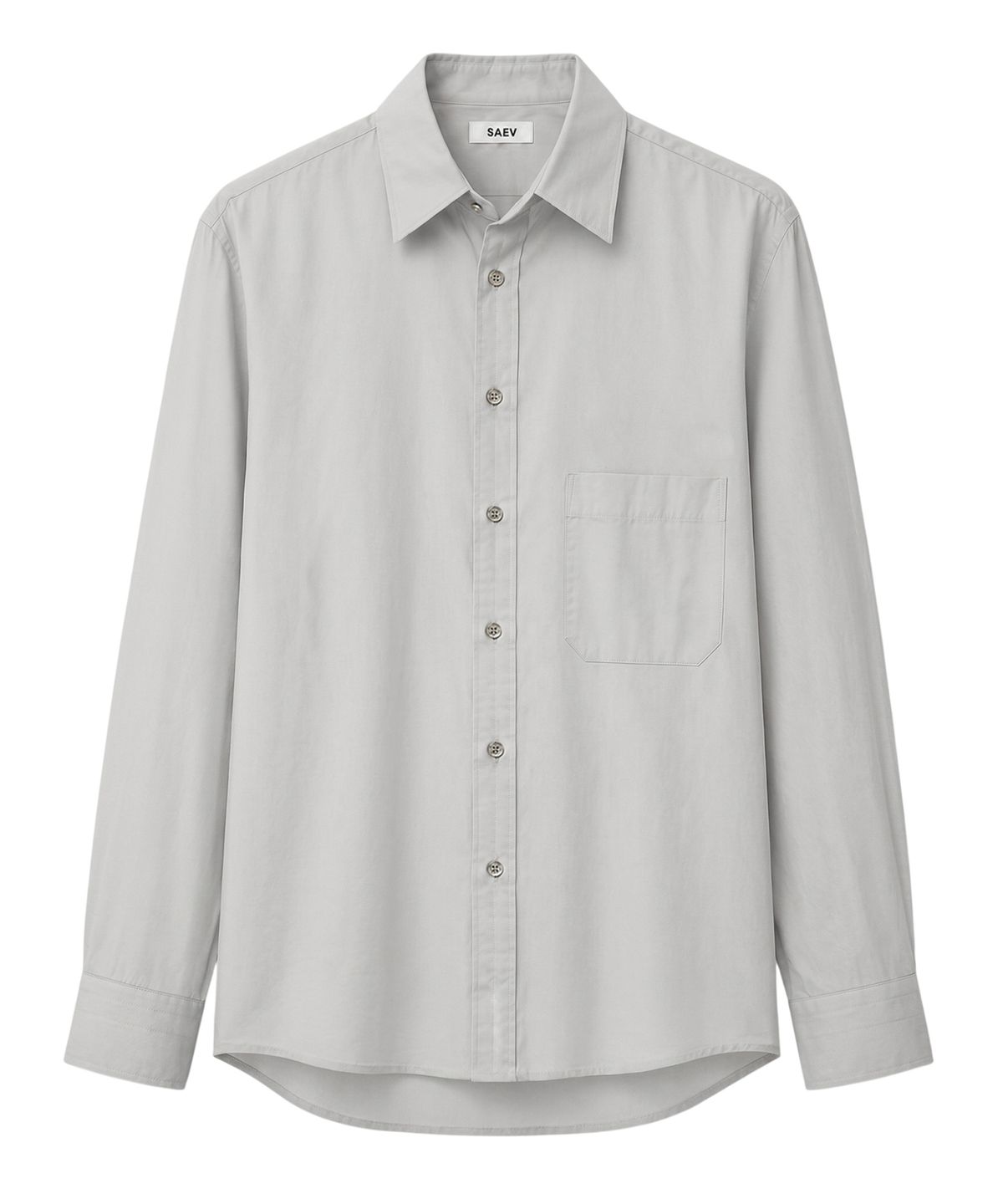 세이브(SAEV) PAPER COTTON RELAXED SHIRT (SILVER GREY)
