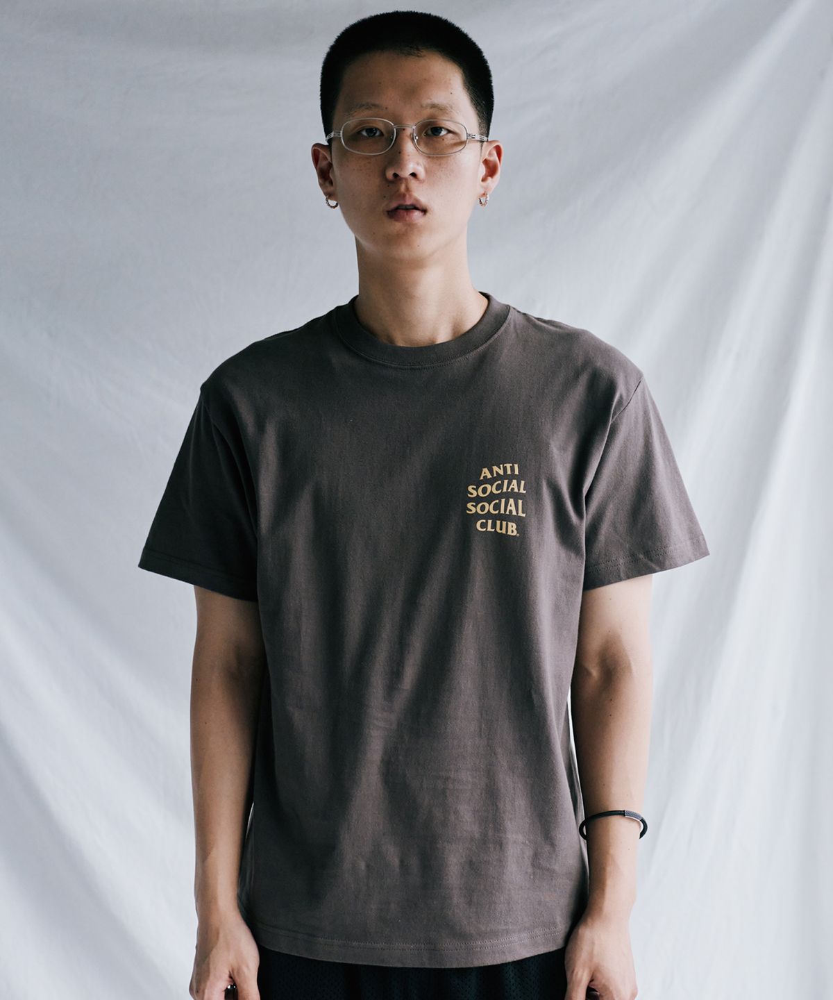 안티 소셜 소셜 클럽(ANTI SOCIAL SOCIAL CLUB) ANTI SOCIAL SOCIAL CLUB OG LOGO T-SHIRTS BROWN