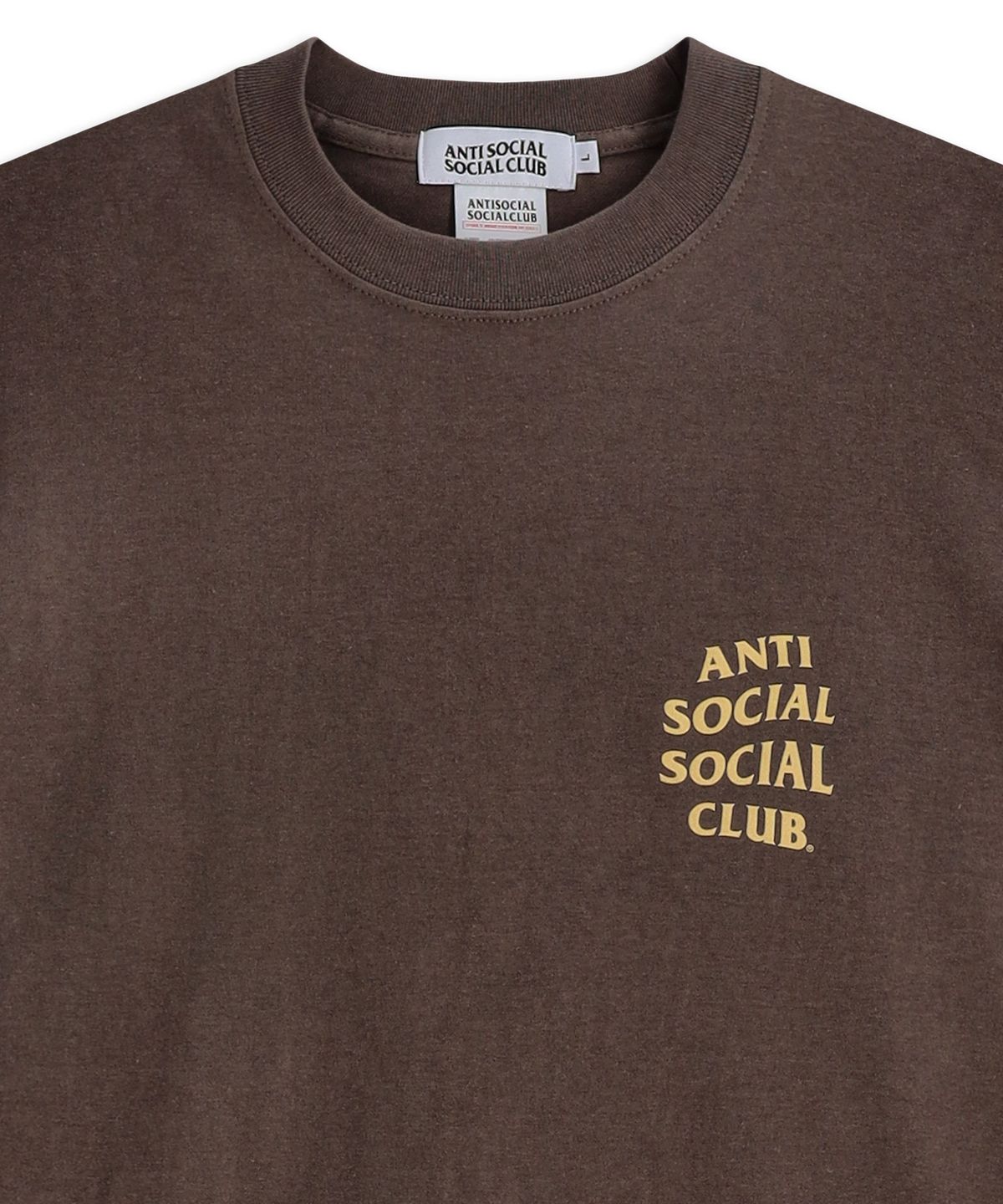 안티 소셜 소셜 클럽(ANTI SOCIAL SOCIAL CLUB) ANTI SOCIAL SOCIAL CLUB OG LOGO T-SHIRTS BROWN