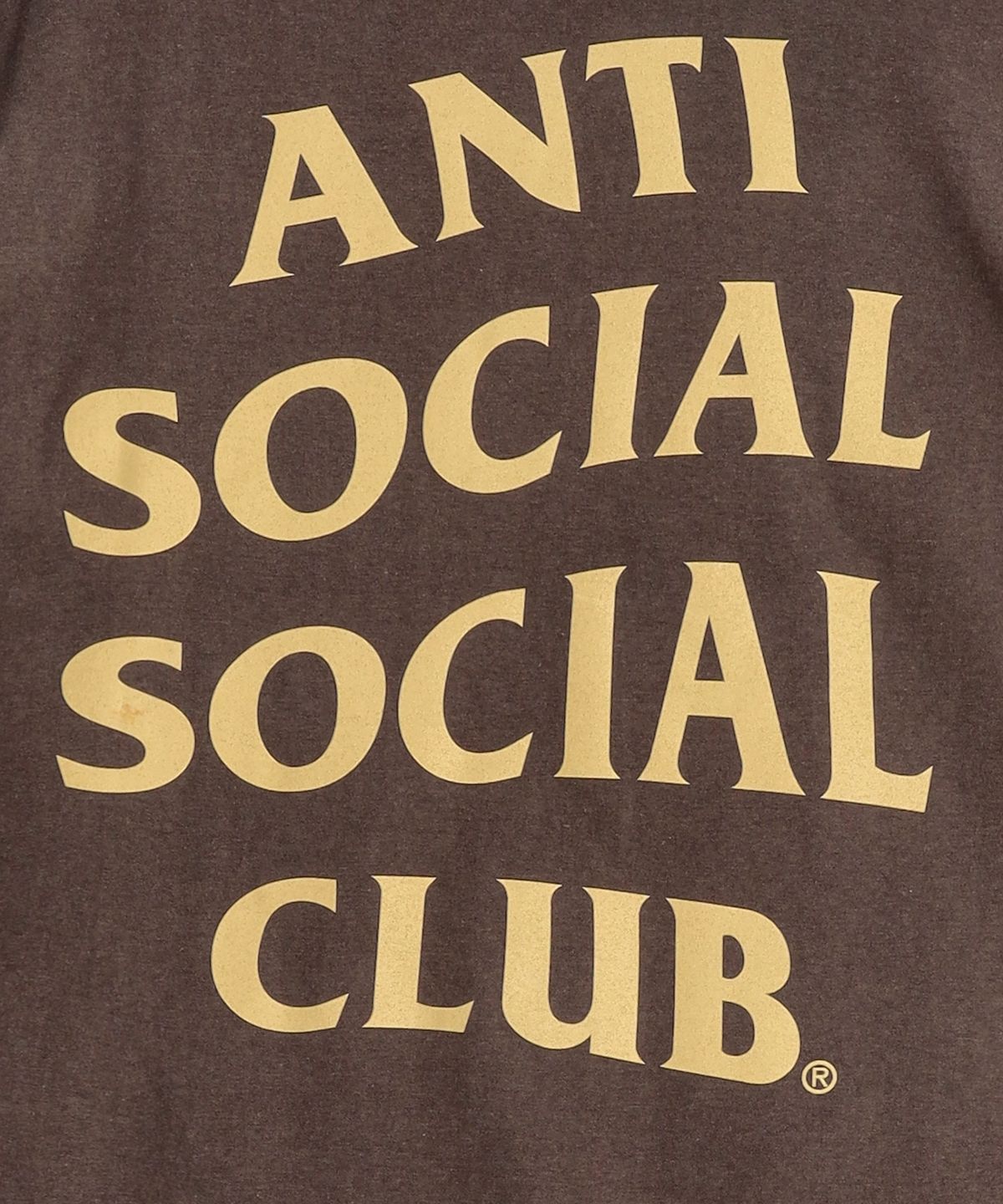 안티 소셜 소셜 클럽(ANTI SOCIAL SOCIAL CLUB) ANTI SOCIAL SOCIAL CLUB OG LOGO T-SHIRTS BROWN
