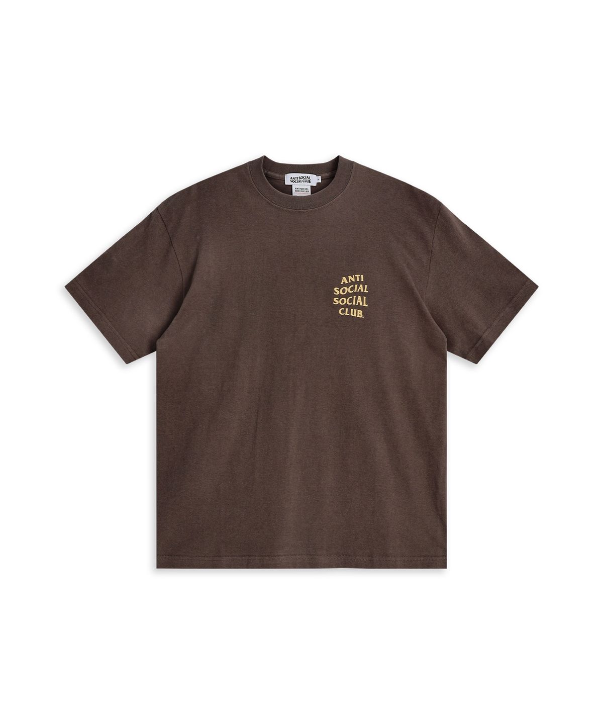 안티 소셜 소셜 클럽(ANTI SOCIAL SOCIAL CLUB) ANTI SOCIAL SOCIAL CLUB OG LOGO T-SHIRTS BROWN