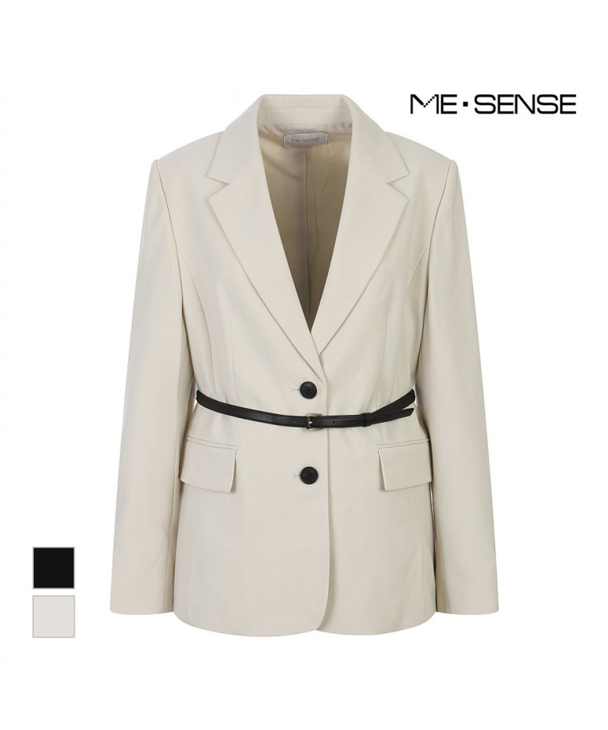 미센스(MESENSE) 테일러드 카라 벨티드 자켓_MB52JKM102A