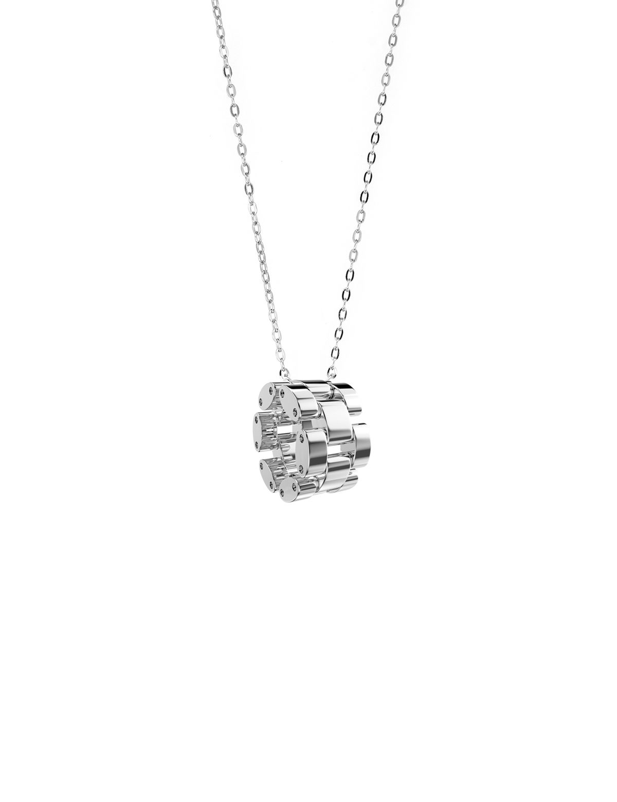아이스볼(ICEBALL) Triple link necklace (WG)