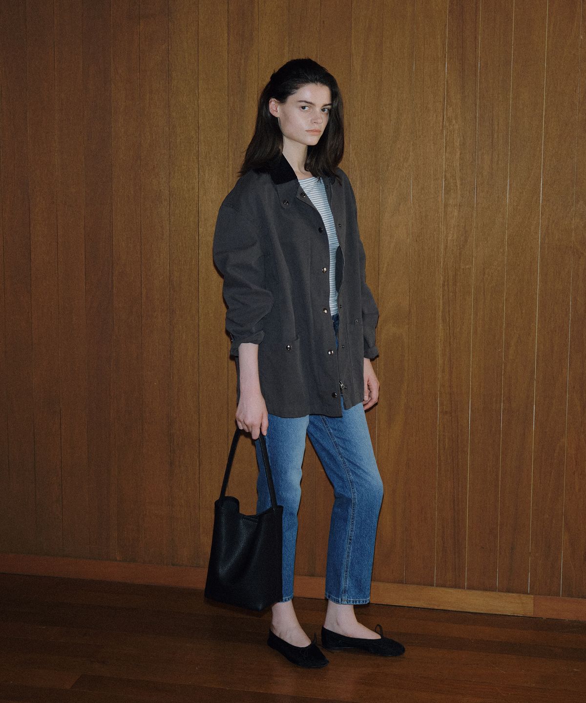 108파운드(108POUND) Mason Work Jacket_Charcoal