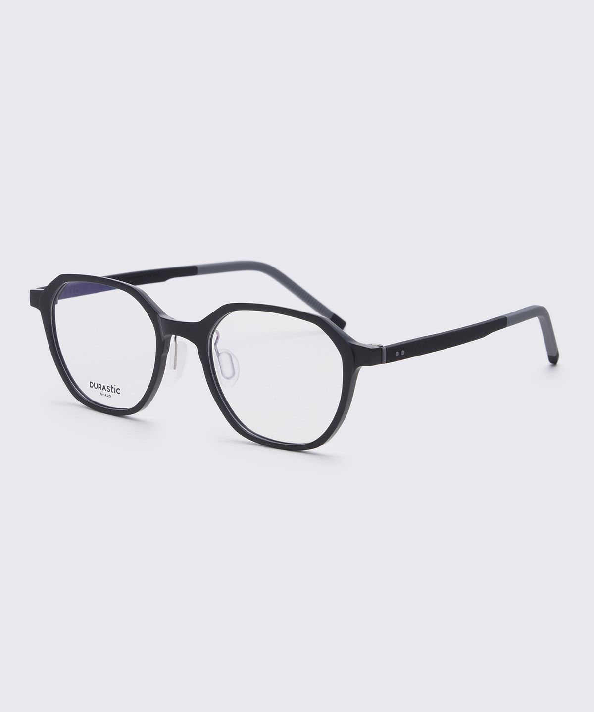 알로아이웨어(ALO EYEWEAR) [DURASTIC] DRG5601 0909M 스퀘어 판토 실리콘 안경테 블랙 블루라이트 렌즈 선택