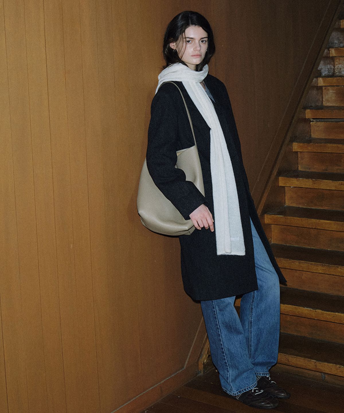 108파운드(108POUND) Classic Tailored Coat_Charcoal