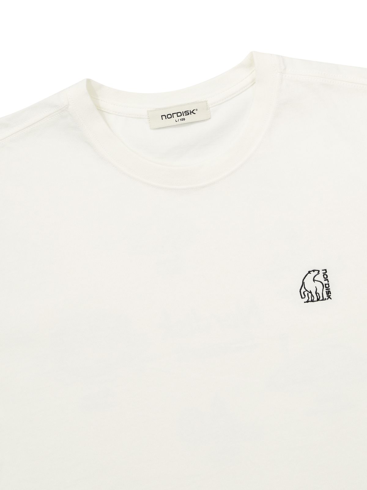 노르디스크(NORDISK) 실케보르 그래픽 헤비웨이트 반팔 티셔츠 - U_Off White