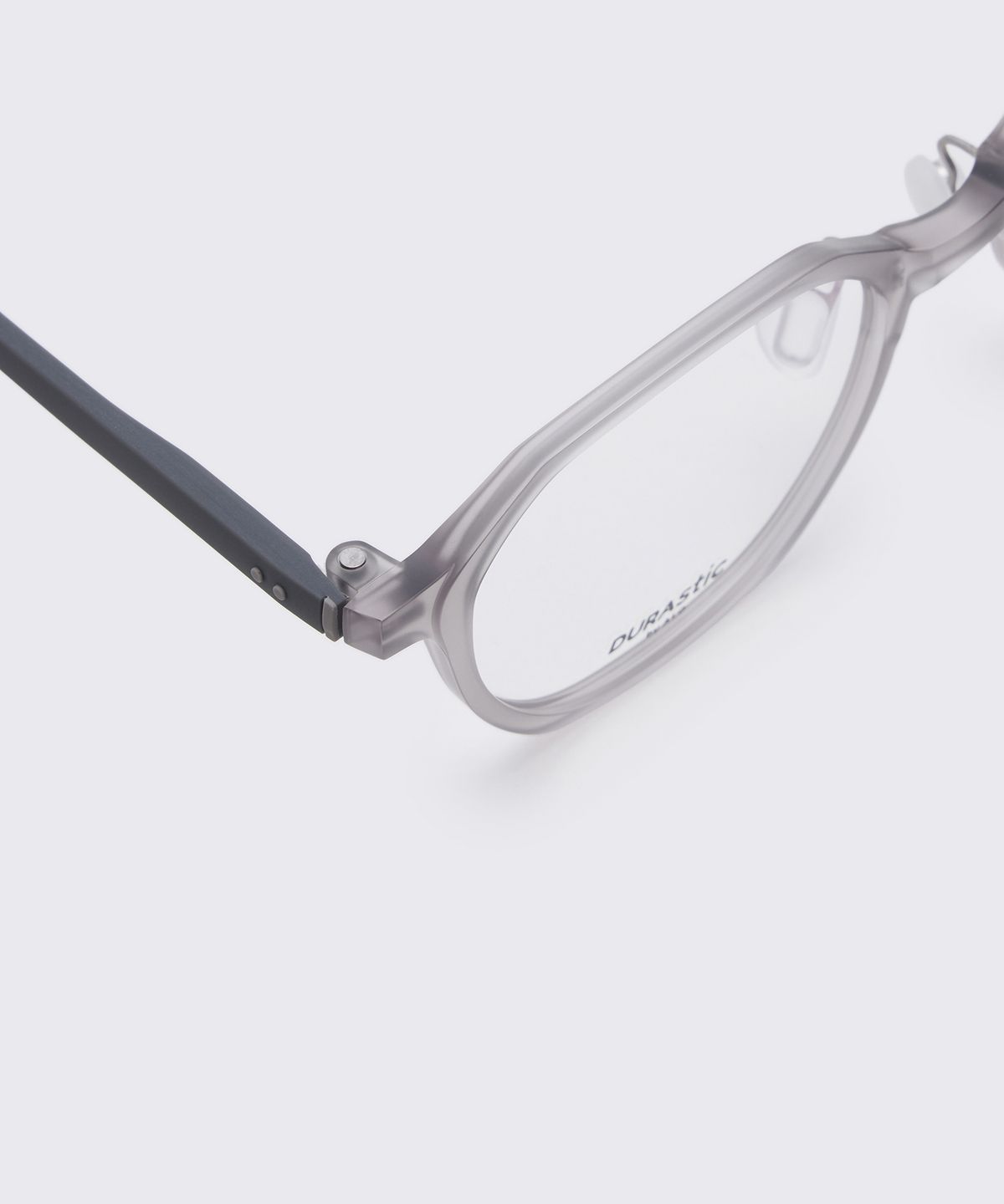 알로아이웨어(ALO EYEWEAR) [DURASTIC] DRG5601 1010M 스퀘어 판토 실리콘 안경테 그레이 블루라이트 렌즈 선택