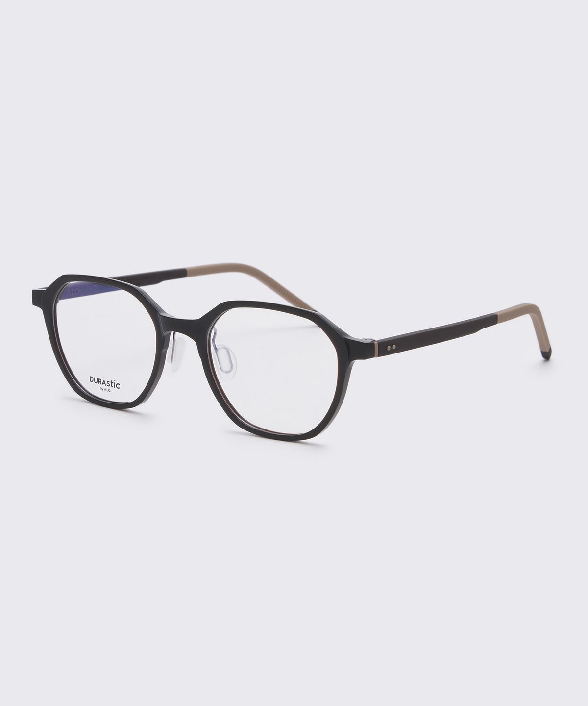 알로아이웨어(ALO EYEWEAR) [DURASTIC] DRG5601 1616M 스퀘어 판토 실리콘 안경테 브라운 블루라이트 렌즈 선택