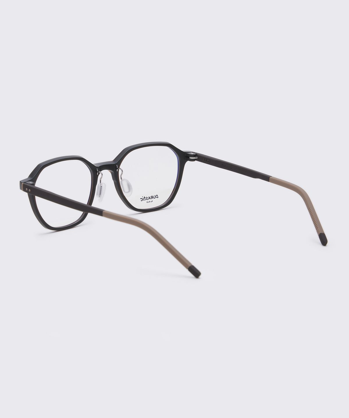 알로아이웨어(ALO EYEWEAR) [DURASTIC] DRG5601 1616M 스퀘어 판토 실리콘 안경테 브라운 블루라이트 렌즈 선택