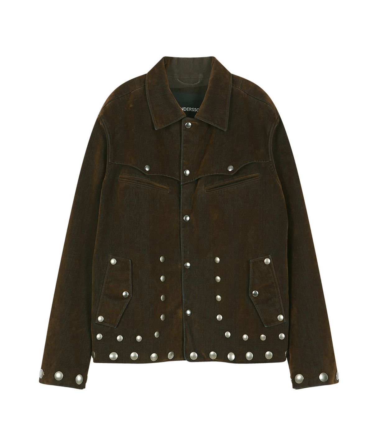 앤더슨벨(ADSB ANDERSSON BELL) GEORGIA FLOCK VELVET JACKET (BROWN)