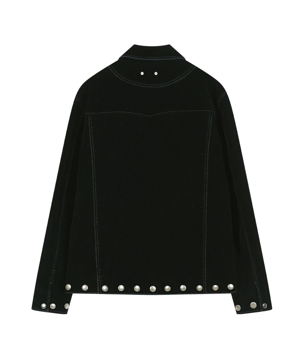 앤더슨벨(ADSB ANDERSSON BELL) ATLANTA FLOCK VELVET JACKET (BLACK)