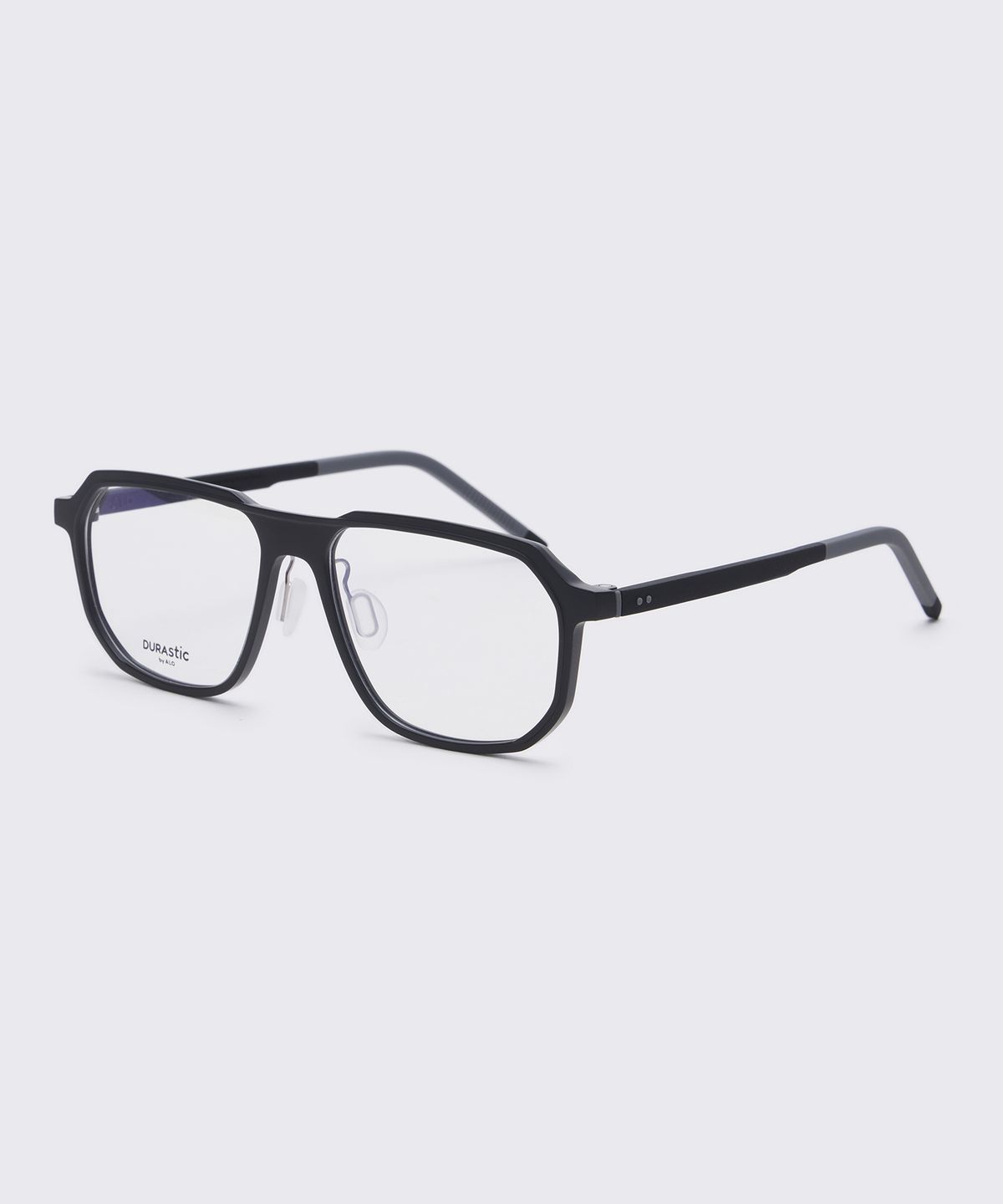 알로아이웨어(ALO EYEWEAR) [DURASTIC] DRG5602 0909M 에비에이터 실리콘 안경테 블랙 블루라이트 렌즈 선택