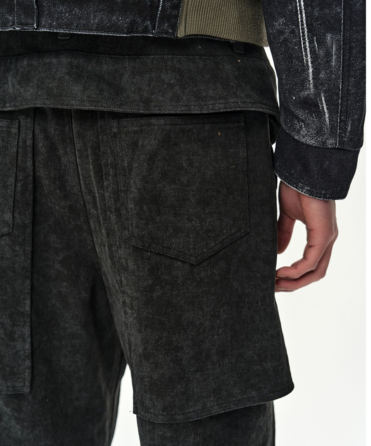 앤더슨벨(ADSB ANDERSSON BELL) RAPTOR THREE LAYERED WIDE-LEG TROUSERS (BLACK)