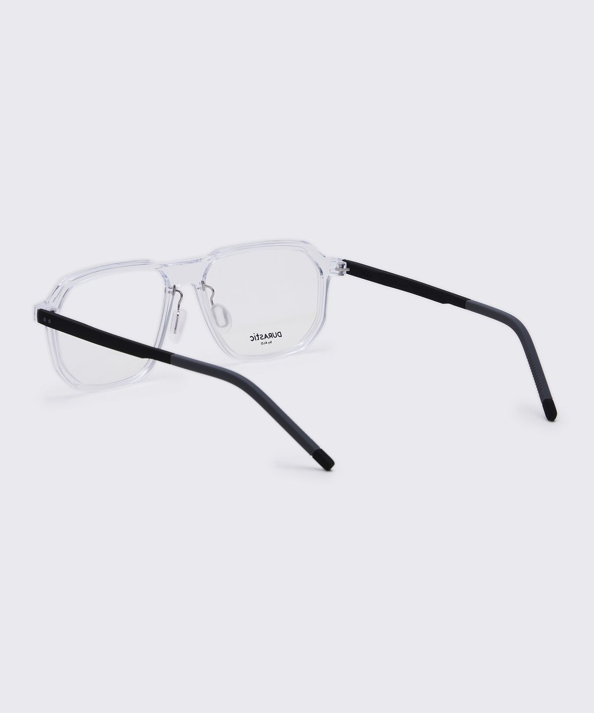 알로아이웨어(ALO EYEWEAR) [DURASTIC] DRG5602 2009G 에비에이터 실리콘 안경테 클리어/블랙 블루라이트 렌즈 선택