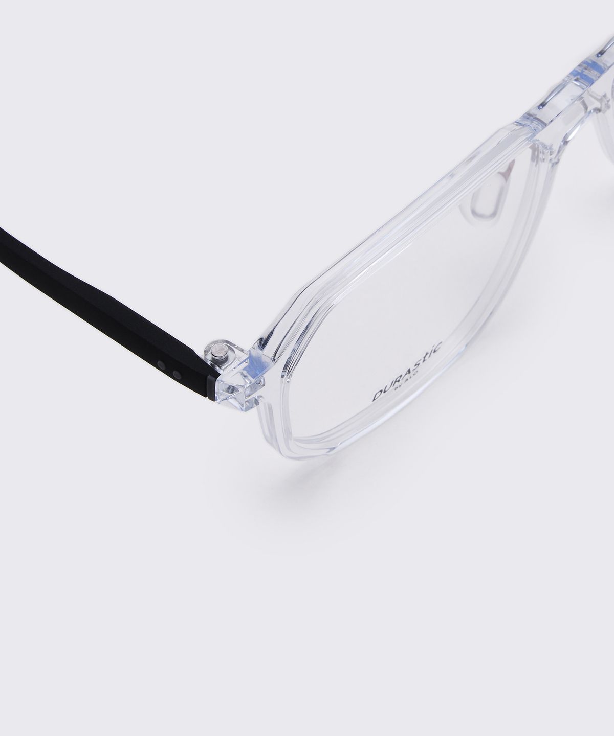 알로아이웨어(ALO EYEWEAR) [DURASTIC] DRG5602 2009G 에비에이터 실리콘 안경테 클리어/블랙 블루라이트 렌즈 선택