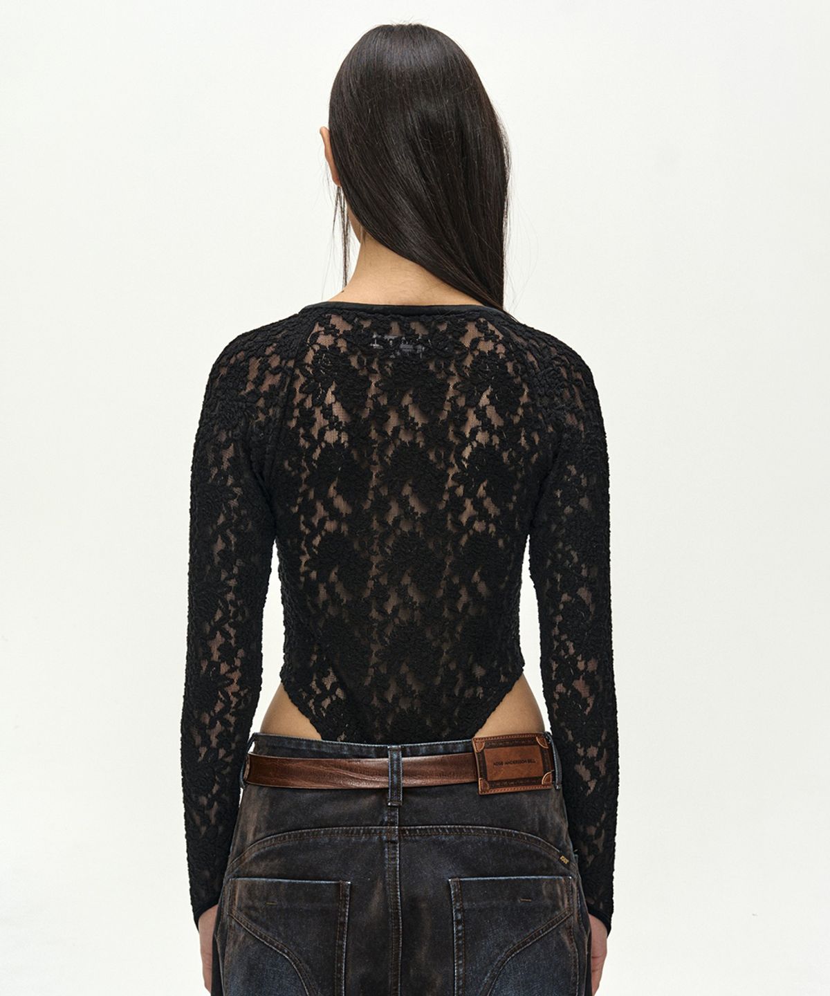 앤더슨벨(ADSB ANDERSSON BELL) LACE MESH BODYSUIT (BLACK)