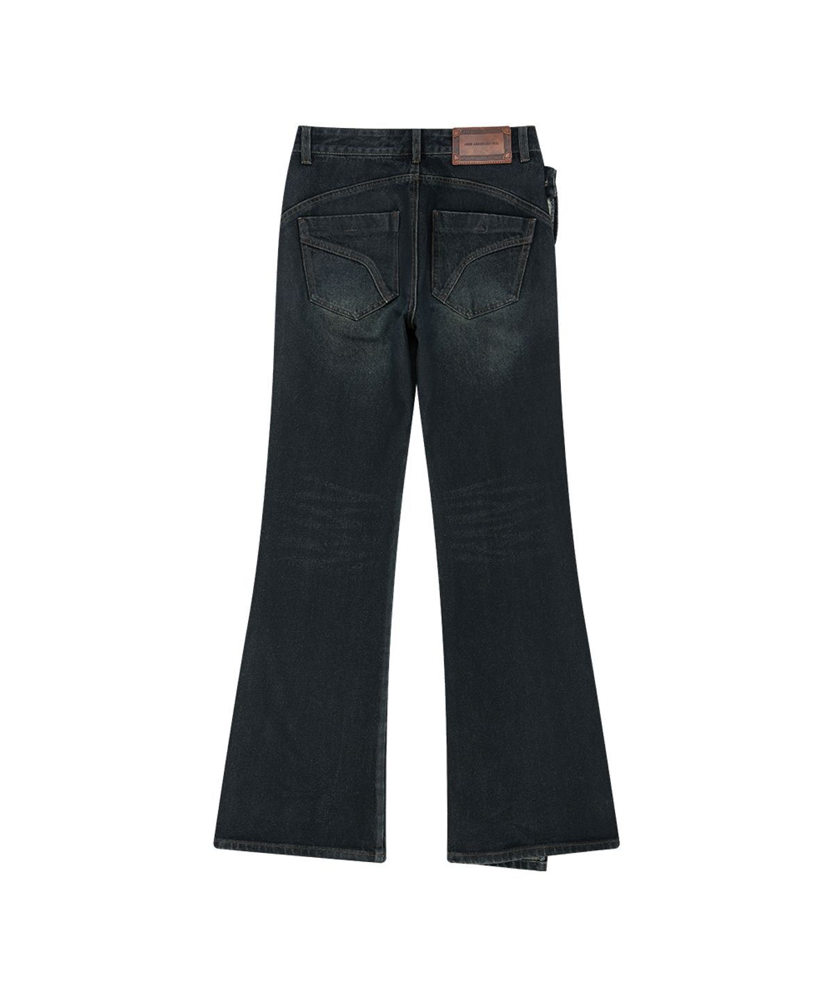 앤더슨벨(ADSB ANDERSSON BELL) TWIST FOLD COATED JEANS (DARK BLUE)