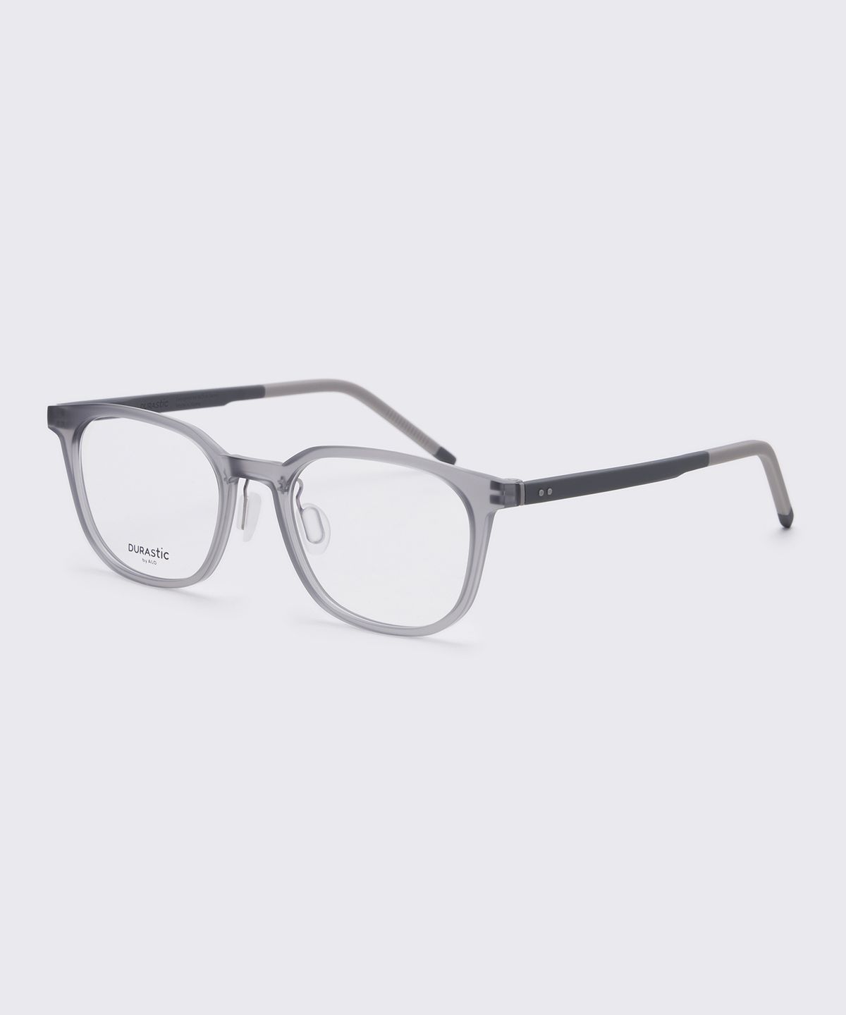 알로아이웨어(ALO EYEWEAR) [DURASTIC] DRG5603 1010M 웰링턴 스퀘어 실리콘 안경테 그레이 블루라이트 렌즈 선택
