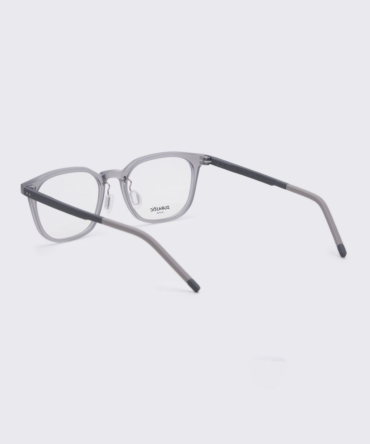 알로아이웨어(ALO EYEWEAR) [DURASTIC] DRG5603 1010M 웰링턴 스퀘어 실리콘 안경테 그레이 블루라이트 렌즈 선택