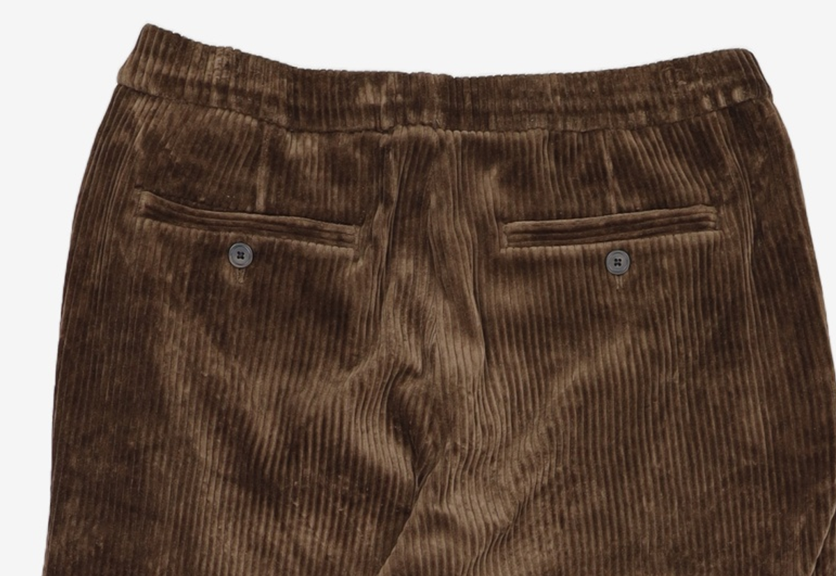 커스텀멜로우(CUSTOMELLOW) corduroy jersey maxi-fit pants_CWPAW22833BKX 82