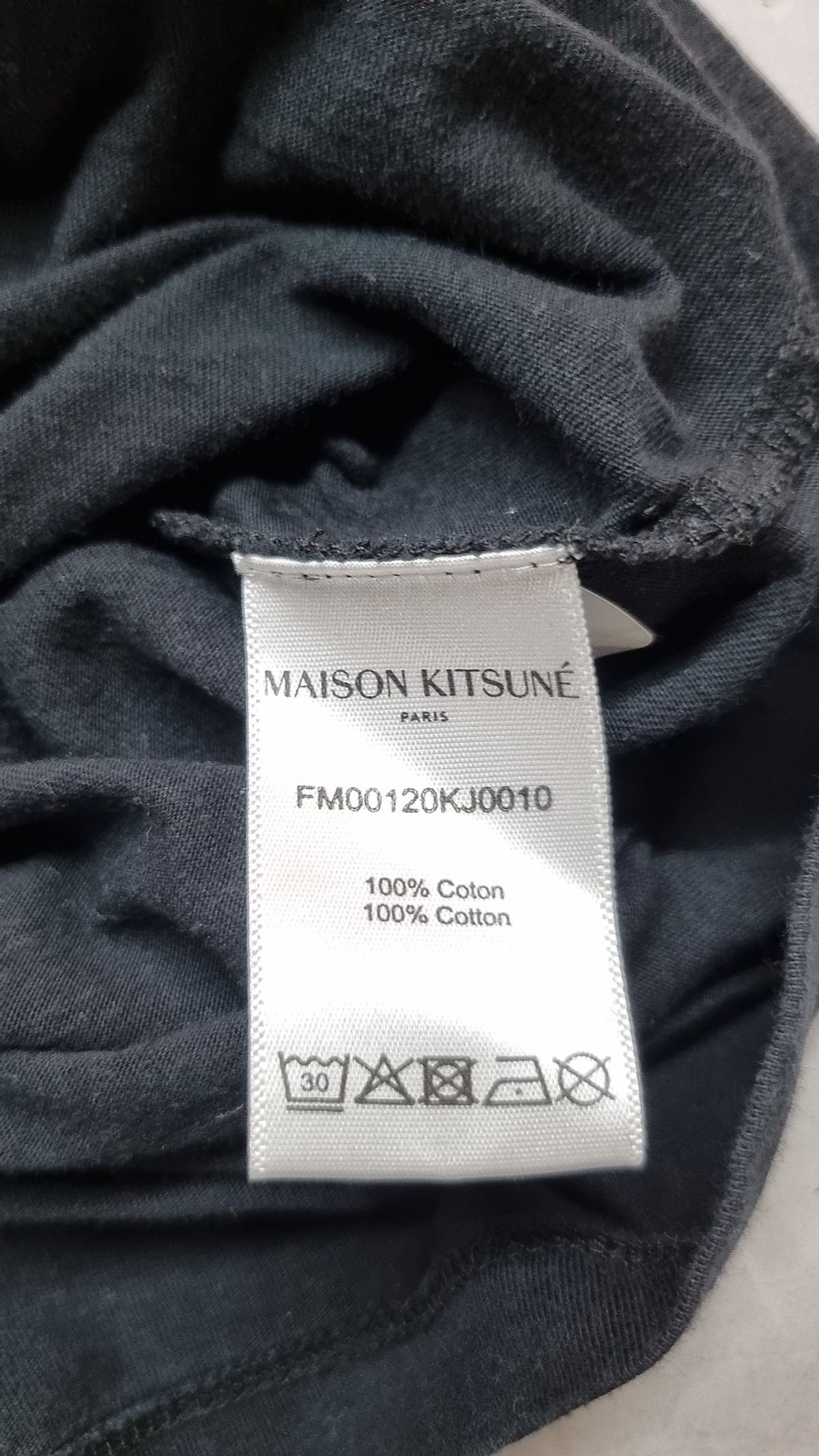 메종 키츠네(MAISON KITSUNE) 22SS 트리컬러 폭스 티셔츠 FM00120KJ0010 XL