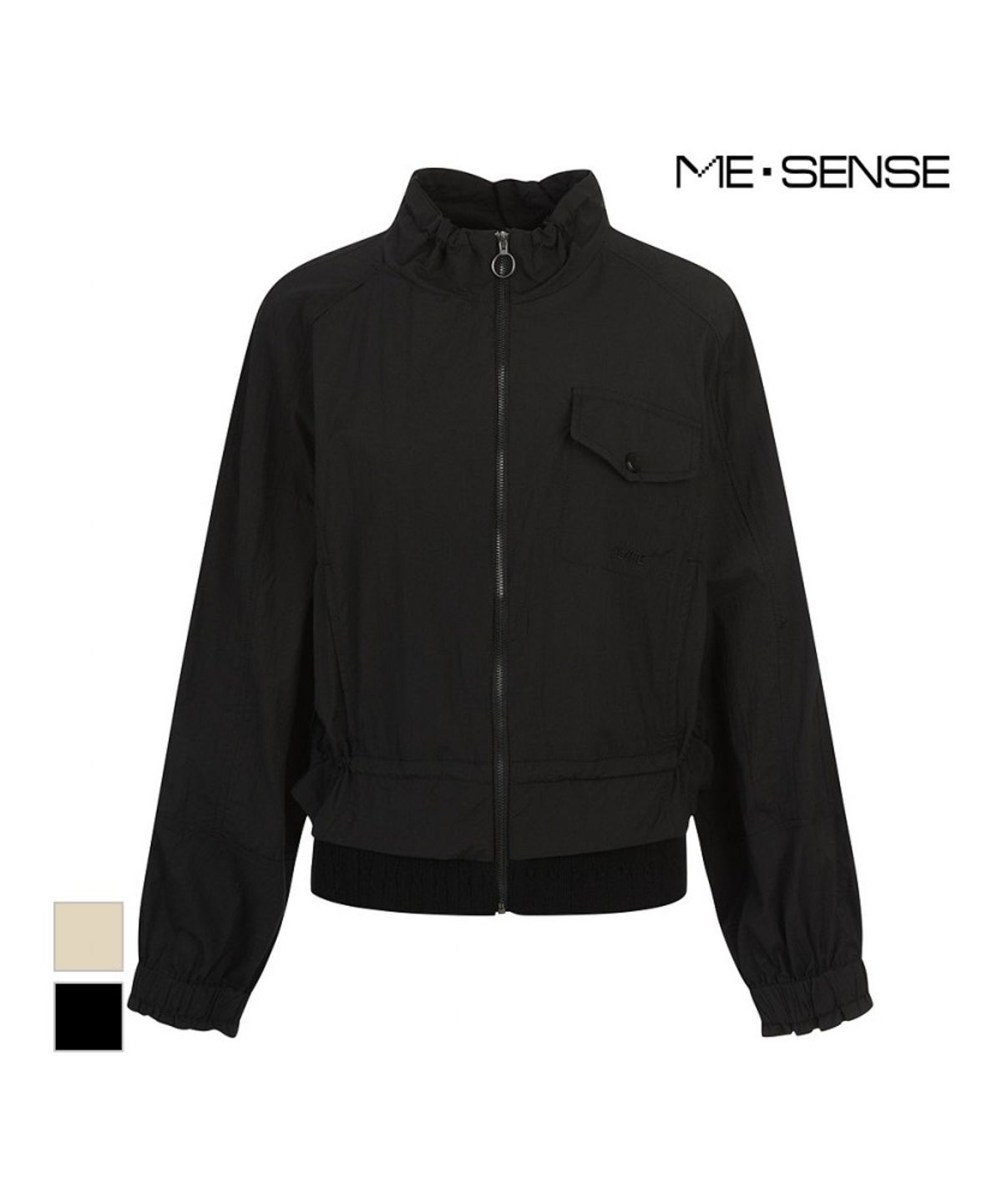 미센스(MESENSE) 니트시보리 하이넥 점퍼_MB54JPMD01Z