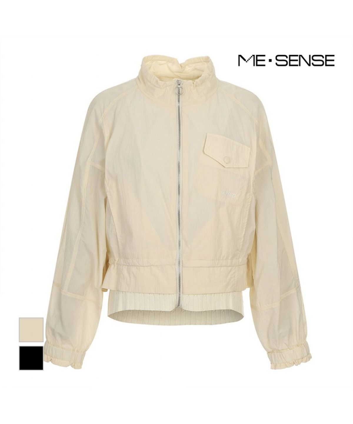 미센스(MESENSE) 니트시보리 하이넥 점퍼_MB54JPMD01Z