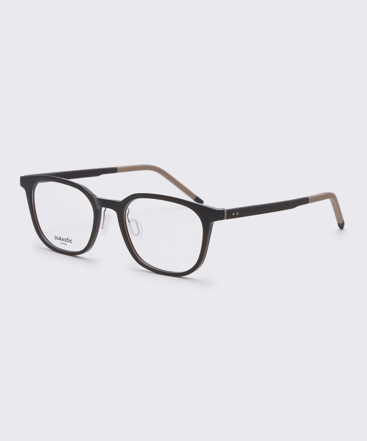 알로아이웨어(ALO EYEWEAR) [DURASTIC] DRG5603 1616M 웰링턴 스퀘어 실리콘 안경테 브라운 블루라이트 렌즈 선택