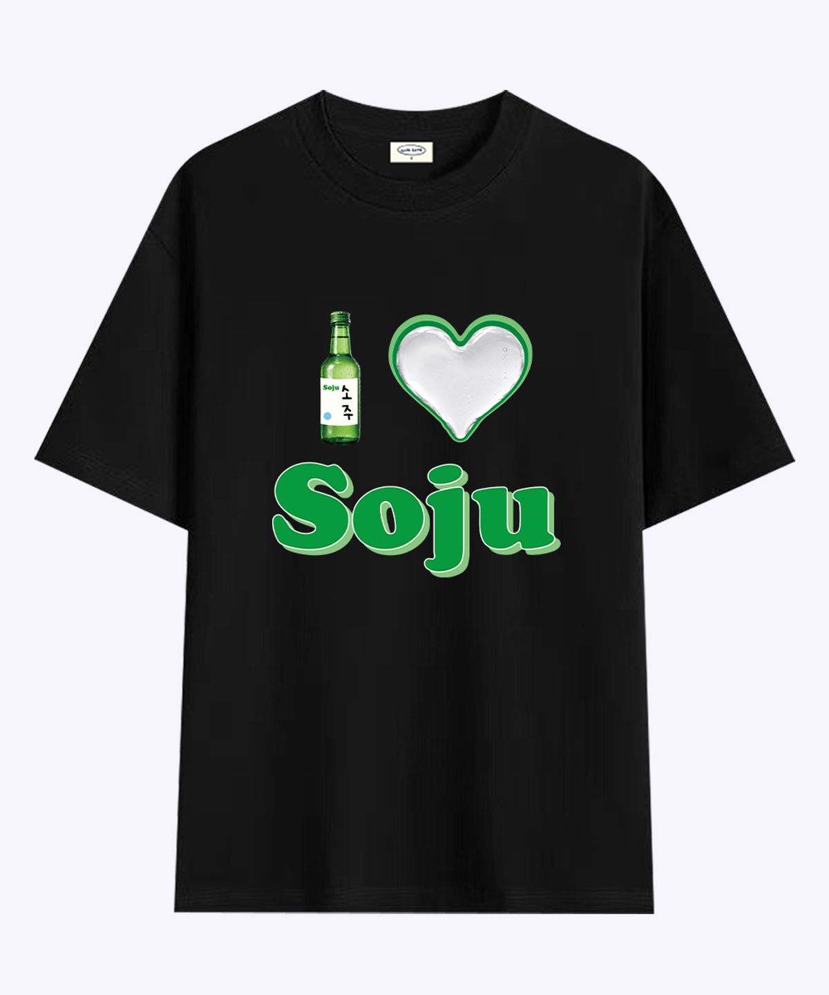 위드썸(WITHSOME) 러브포맷 아이러브 소주 티셔츠