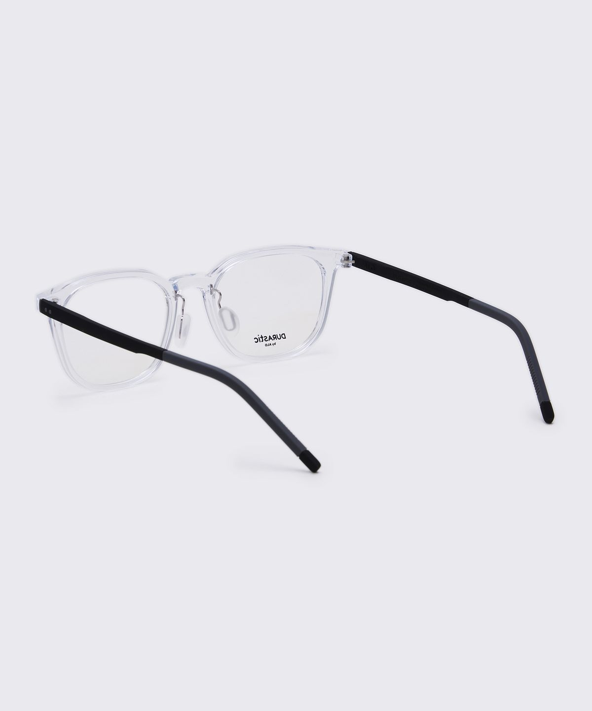 알로아이웨어(ALO EYEWEAR) [DURASTIC] DRG5603 2009G 웰링턴 스퀘어 실리콘 안경테 클리어/블랙 블루라이트 렌즈 선택