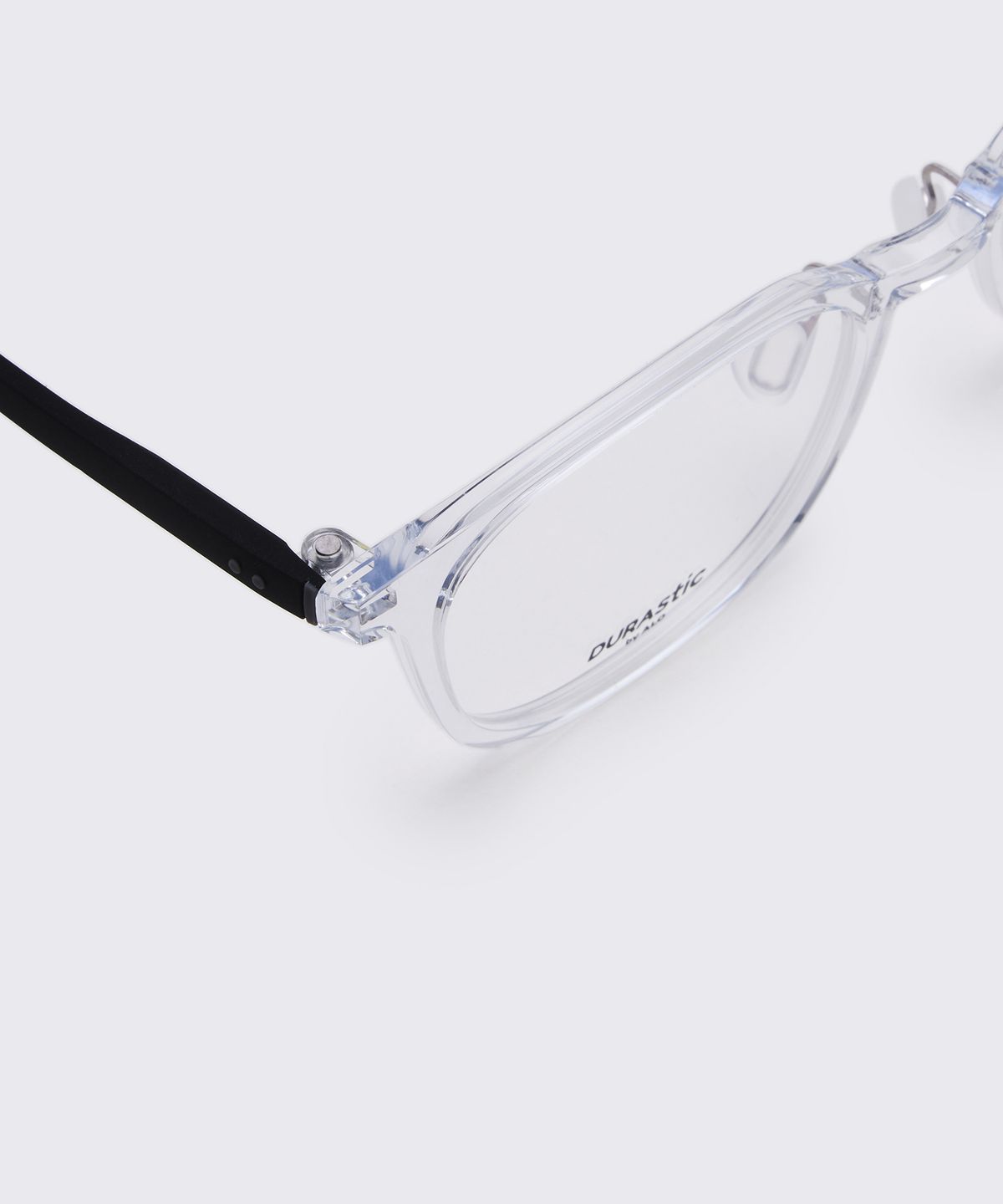 알로아이웨어(ALO EYEWEAR) [DURASTIC] DRG5603 2009G 웰링턴 스퀘어 실리콘 안경테 클리어/블랙 블루라이트 렌즈 선택