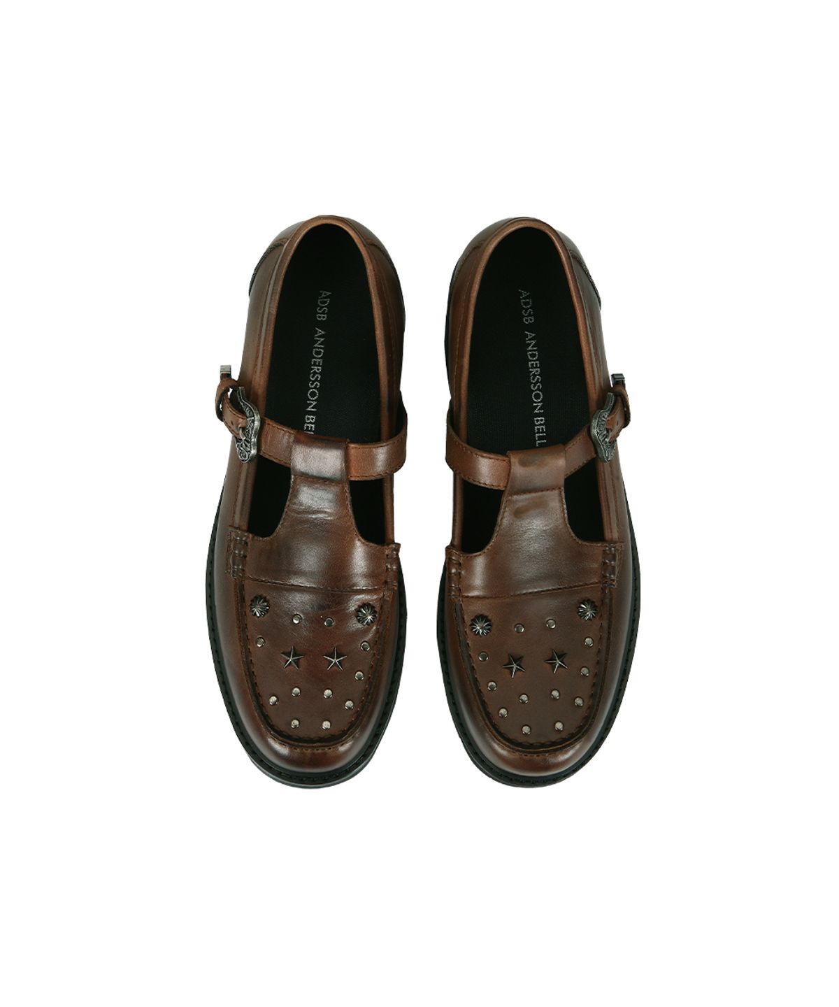 앤더슨벨(ADSB ANDERSSON BELL) UNISEX VINTAGE WESTERN MARYJANE LOAFERS (BROWN)