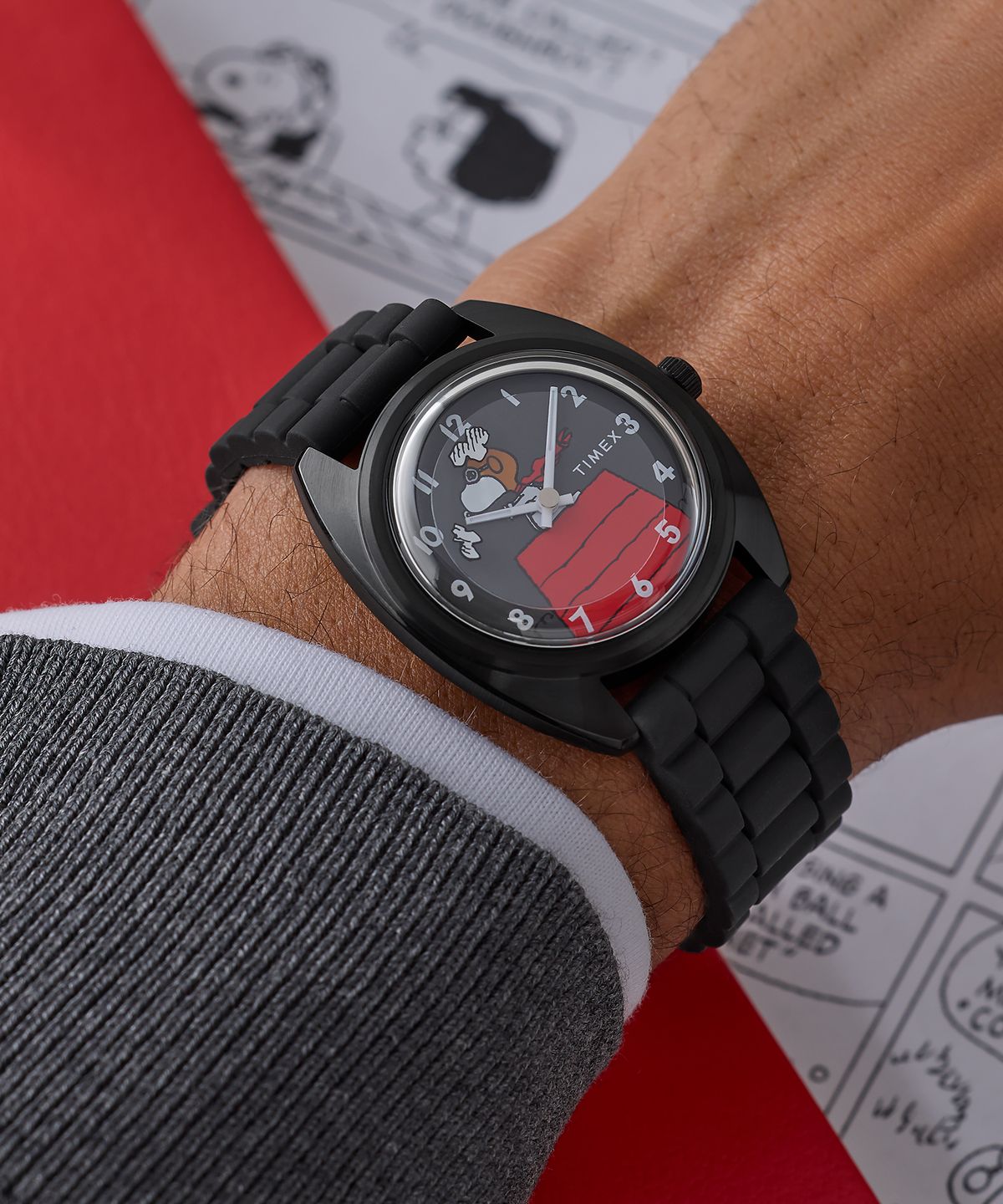 타이맥스(TIMEX) 타이맥스 x 피너츠 1979 리이슈 스누피 플라잉 에이스 손목시계 37mm