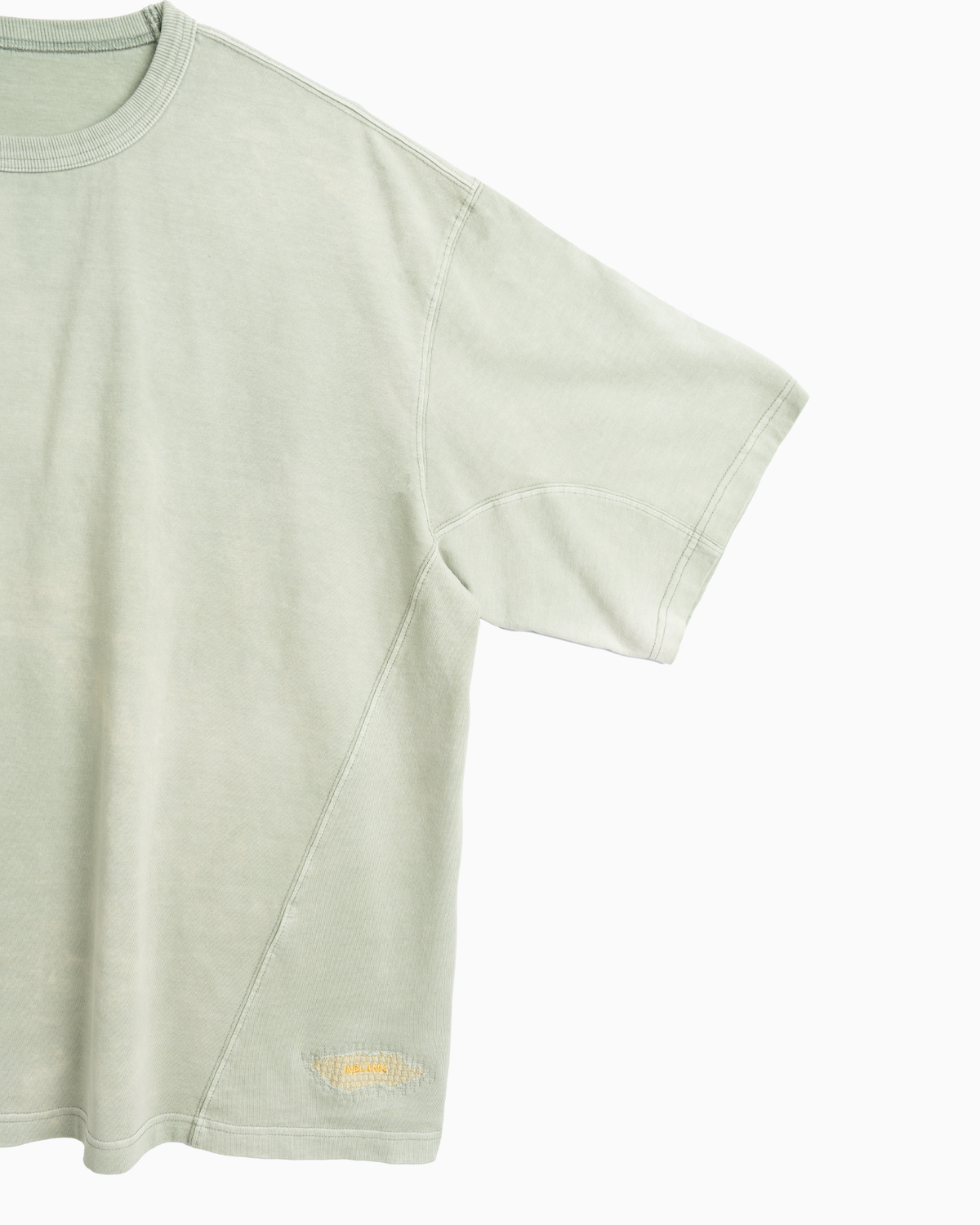인블랭크(INBLANK) Salt Washed A T-Shirts_Green