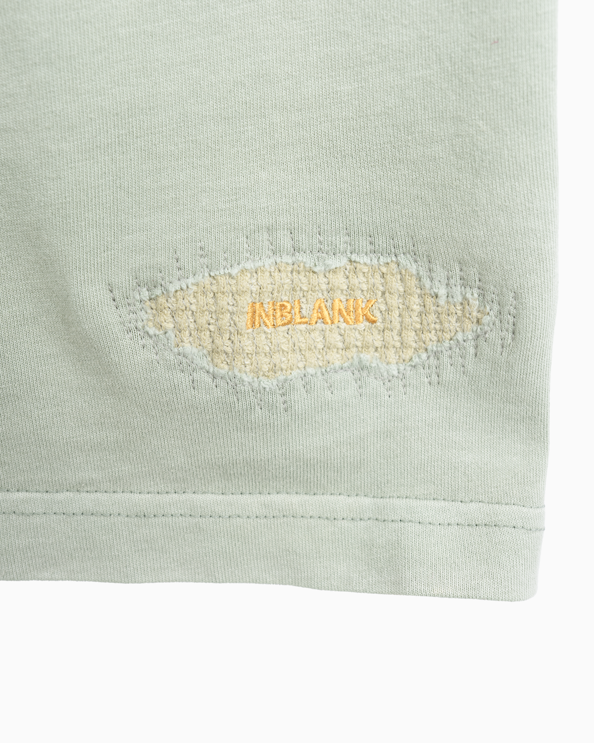 인블랭크(INBLANK) Salt Washed A T-Shirts_Green