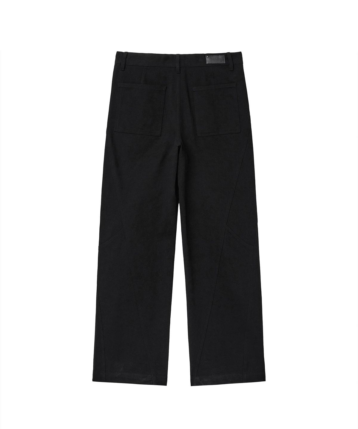 미세키서울 맨(MISEKISEOUL MEN) Curved panel structure pants BLACK