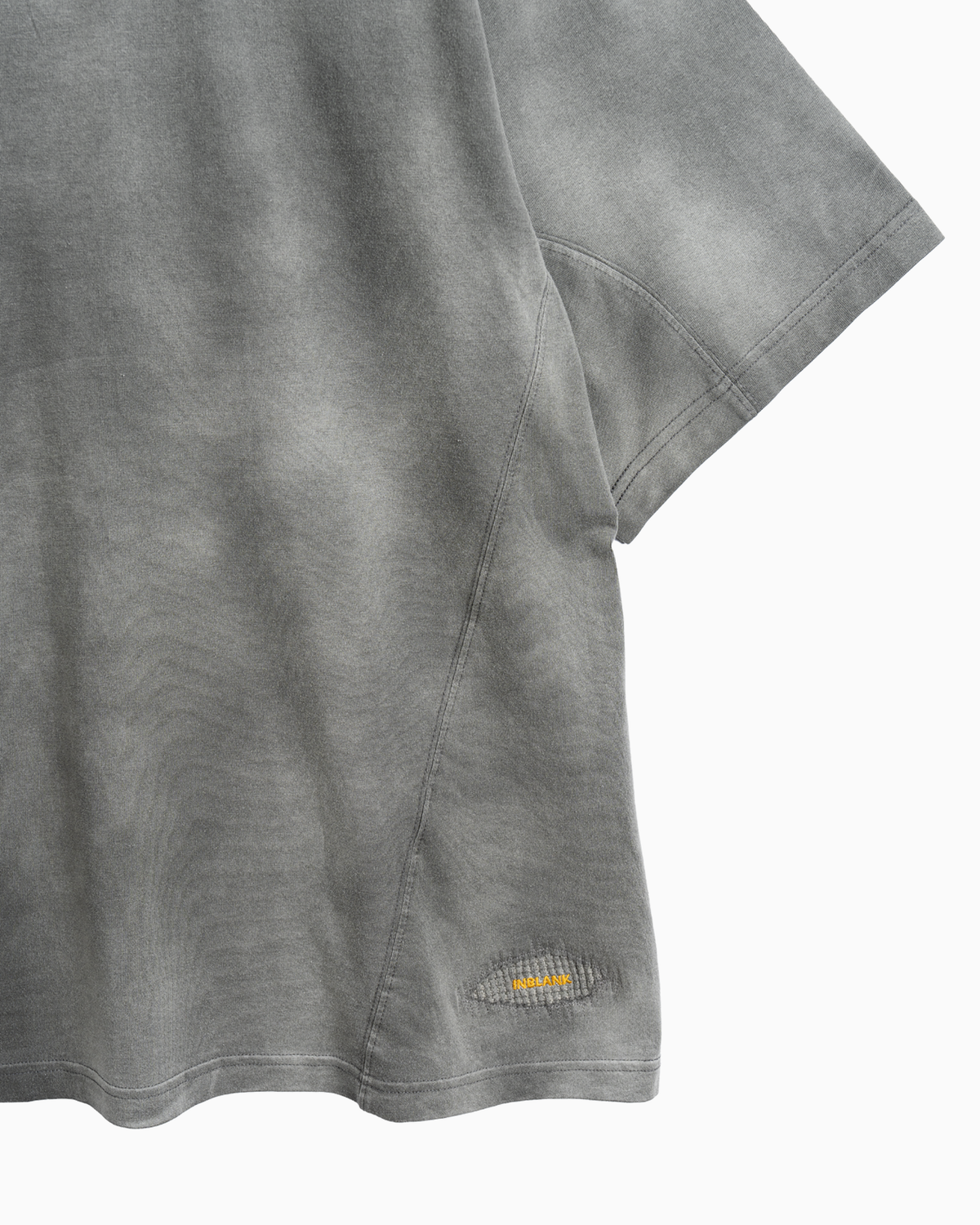 인블랭크(INBLANK) Salt Washed A T-Shirts_Charcoal