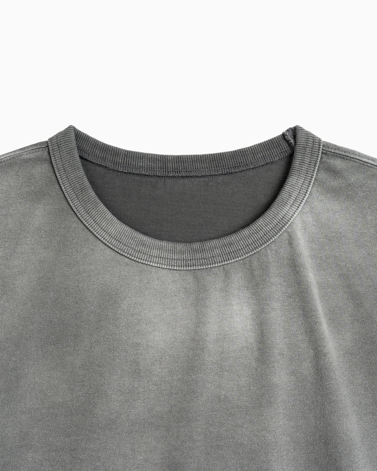 인블랭크(INBLANK) Salt Washed A T-Shirts_Charcoal